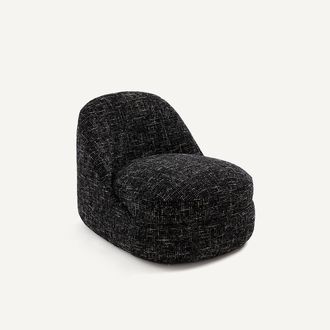 AM.PM Fauteuil in gem&ecirc;leerde structuurstof, AKENA