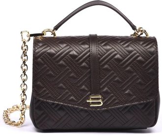 Baldinini Gewatteerde Leren Crossbody Tas - Dames - Handtassen - Bruin - ONE Size - Leer - Tassen
