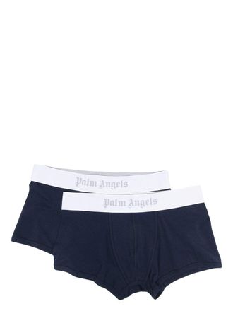 Palm Angels Boxer con banda logo - Blu