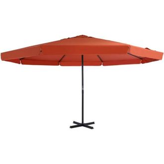 vidaXL Sombrilla De Jard&iacute;n Con Palo De Aluminio 500 Cm Terracota Vidaxl