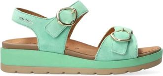 Mephisto Comfortabele groene sandaal - Dames - Sandalen - Groen - 36 EU - Su&egrave;de - Schoenen