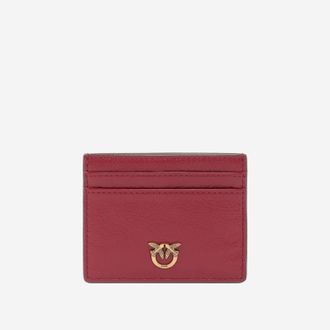 Pinko Pinko Leather Card Holder With Logo