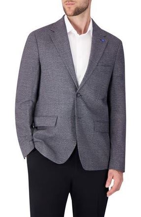 Report Collection Glen Plaid Sport Coat in Dark Blue at Nordstrom Rack, Size 52 Regular