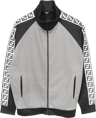 Fendi Giacca pied-de-poule con dettagli FF anni 2010 - Nero