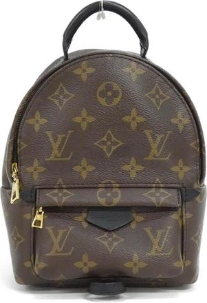 Louis Vuitton Marron Coated Canvas Backpack (Pre-Owned)