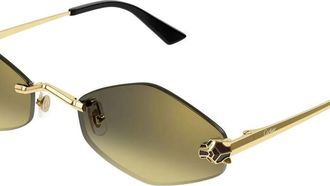 Cartier CT0433S008 Rimless Gradient Lens Sunglasses