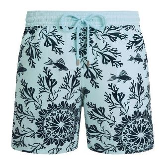 Vilebrequin Men Swim Shorts Flocked Coral Mandala in Oxygen at Nordstrom, Size X-Large