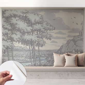 Tulup Carta Da Parati Autoadesiva - Fotomurale Adesivo - Design Elegante - Stile Moderno - Paesaggio Fiabesco 208x146 Cm