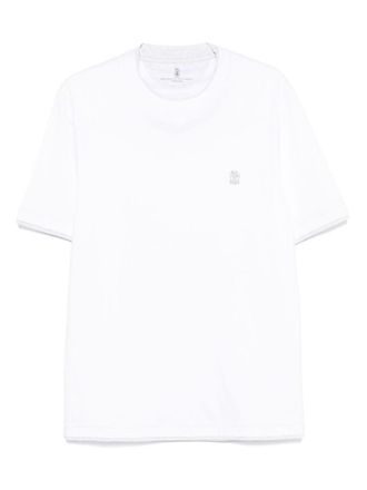 Brunello Cucinelli Logo Cotton T-Shirt