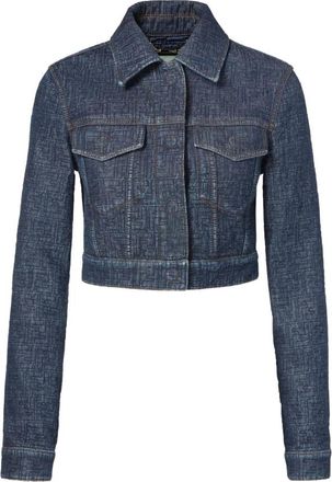 Fendi Denim Jacket - Dames - Spijkerjassen - Blauw - XS - Denim - Jassen