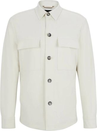 HUGO BOSS C Carper Overshirt - Heren - Casual Overhemden - Wit - M - Overhemden