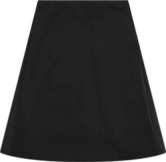Alexander McQueen Zwarte Uitlopende Midi Rok - Dames - Korte rokken - Zwart - S - Rokken