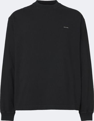 Prada Felpa in jersey di cotone