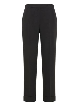Seventy cuffed trousers - women - Polyester - 42 - Black