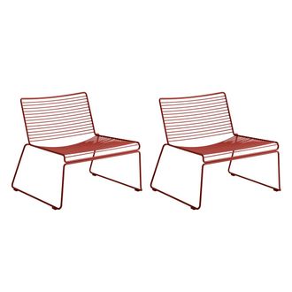 HAY Hee Lounge Chair, rost (2er-Set)