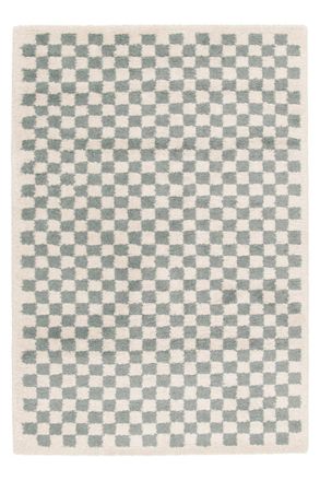 AFK Living Alfombra de pelo alto f&aacute;cil de mantener rosa azul 160 x 230 cm