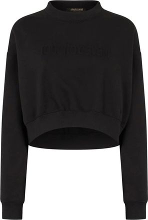 Roberto Cavalli Felpa crop - Nero