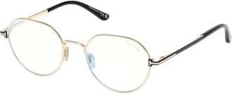 Tom Ford Glasses, male, Yellow, Size: 51 MM Eyeglasses