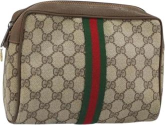 Gucci Pre-owned Clutches, female, Beige, Size: ONE SIZE Pre-owned Plastic Clutch