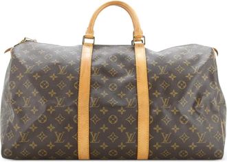 Louis Vuitton Keepall Bag Monogram Canvas 45 satchel - Bruin