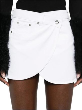 Coperni Dames, Rokken, Wit, Maat: 2XS Denim