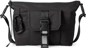 A.P.C. Trek Satchel - Heren - Schoudertassen - Zwart - ONE Size - Nylon - Tassen