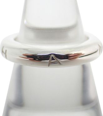 Chanel Sterling Silver 925 Band Ring (Pre-Owned)
