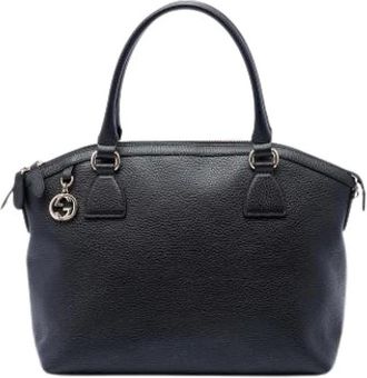 Gucci Pre-owned Satchel - Dames - Pre-owned - Zwart - Maat: ONE Size Leer