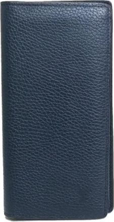 Louis Vuitton Tweedehands leren portemonnees - Dames - Vintage Accessoires - Blauw - ONE Size - Vintage