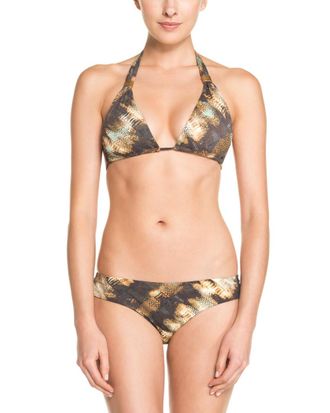OndadeMar Ondademar Cannes Brown Snake Print Hipster Bottom