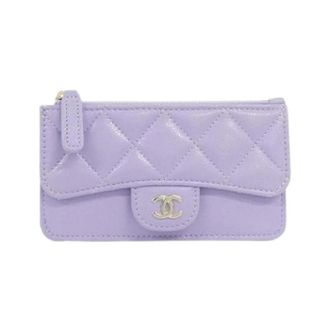 Chanel Pre-owned Wallets, female, Purple, Size: ONE SIZE Pre-owned Business Card Case