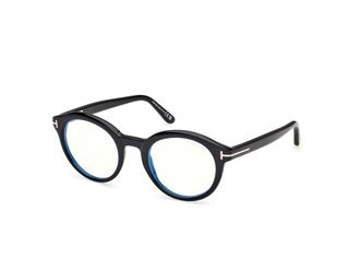 Tom Ford Blue Light Block Round Unisex Eyeglasses FT6061-B 001 50