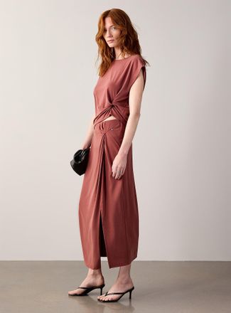 BOSS Womens Enature twisted detail skirt