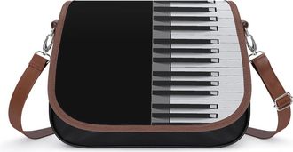 Generic Music Piano Keys Crossbody Bags for Women Shoulder Messenger Bag Purse Handbags