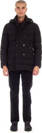 Moorer Florio-Kn Bi-Stretch Nylon Double-Breasted Down Jacket