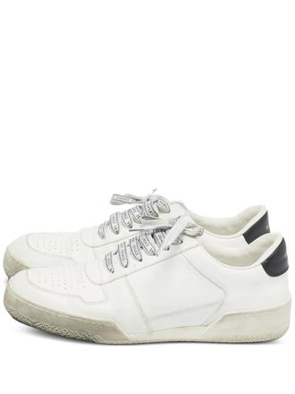 Versace Ilus leather low-top sneakers - women - Calf Leather/Calf Leather/Calf Leather - 40.5 - White