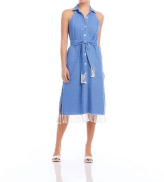 Fifteen Twenty Sara Dress In Chambray