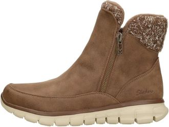 Skechers Synergy - Lovely Collab - Dames - Enkellaarsjes - Bruin - 36 EU - Schoenen