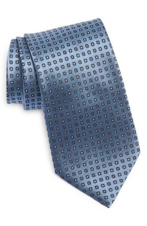 Ermenegildo Zegna Cento Fili Silk Jacquard Tie in Lightblue at Nordstrom