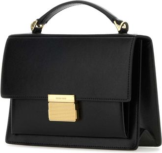Golden Goose Womens Top Handle Bag Black Cow Leather