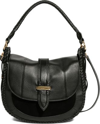 Aim&eacute;e Willow Convertible Leather Shoulder Bag in Black at Nordstrom