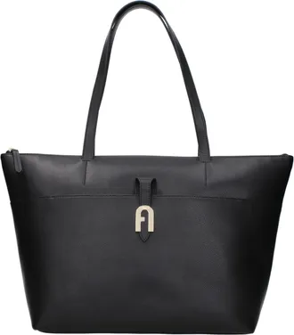 Furla Black Leather Shoulder Womens Bag