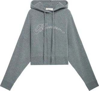 Blumarine Felpa con strass - Grigio