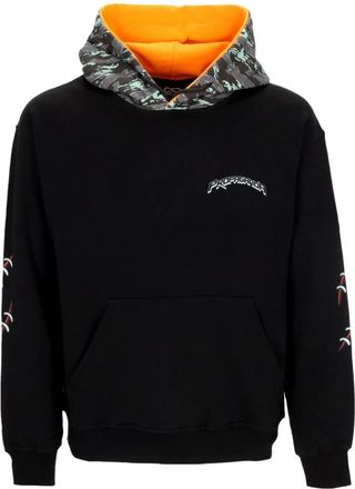 PROPAGANDA Zwarte Triangle Pain Hoodie Lichtgewicht Sweatshirt - Heren - Hoodies - Zwart - XS - Katoen - Hoodies & sweatvesten