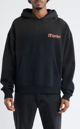Market True Tread Graphic Hoodie in Pirate Black at Nordstrom Rack, Size Small