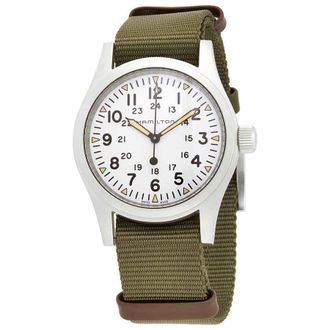 Hamilton Khaki Field Mechanical White Dial Mens Watch H69439411
