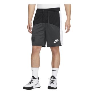 Nike Mens Nike Colorblock Logo Straight Shorts Black Gray DQ5827-010