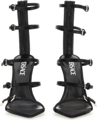 Versace Sandalen - Pin-Point Sandal - Gr. 37 (EU) - in Schwarz - für Damen