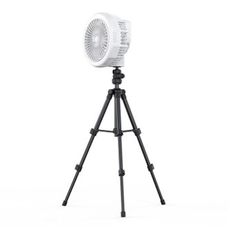 OEM Ventilador Tr&iacute;pode Plegable 3 En 1: De Mesa, Techo Y Suelo. 4 Velocidades, 3 Niveles De Intensidad De Luz, Bater&iacute;a Integrada De 10 000 Mah Y Soporte I