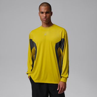 Nike Jordan Mens Jordan Brooklyn Hike Mike Graphic Jersey in Yellow | IF1885-726